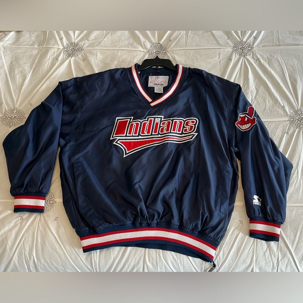 Vintage Cleveland Indians Jacket & Cap Set - Picture 3 of 11